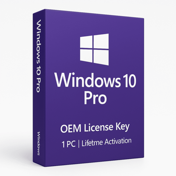 Windows 10 Pro OEM - Lifetime Activation License Key for 1 PC