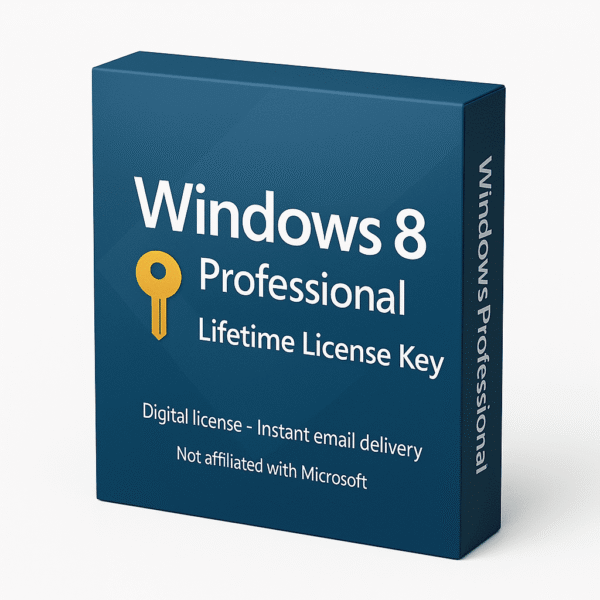 Windows 8 Pro - Lifetime Activation License Key
