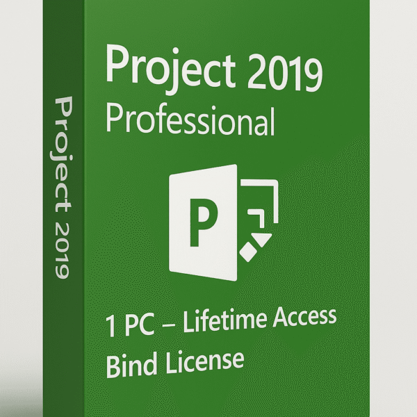 Project 2019 Professional - Lifetime BIND Activation License Key for 1 PC