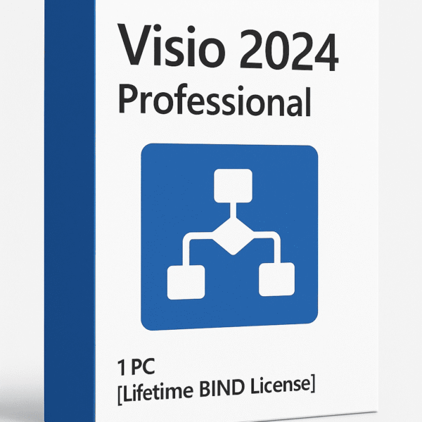 Visio 2024 Professional - Lifetime BIND Activation License Key for 1 PC